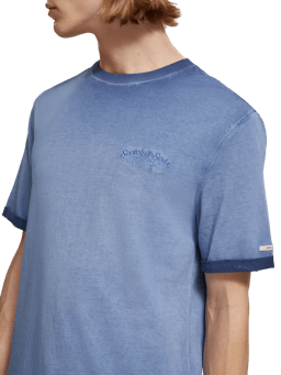 Scotch & Soda Garment-dyed logo T-Shirt MDL-DTL1