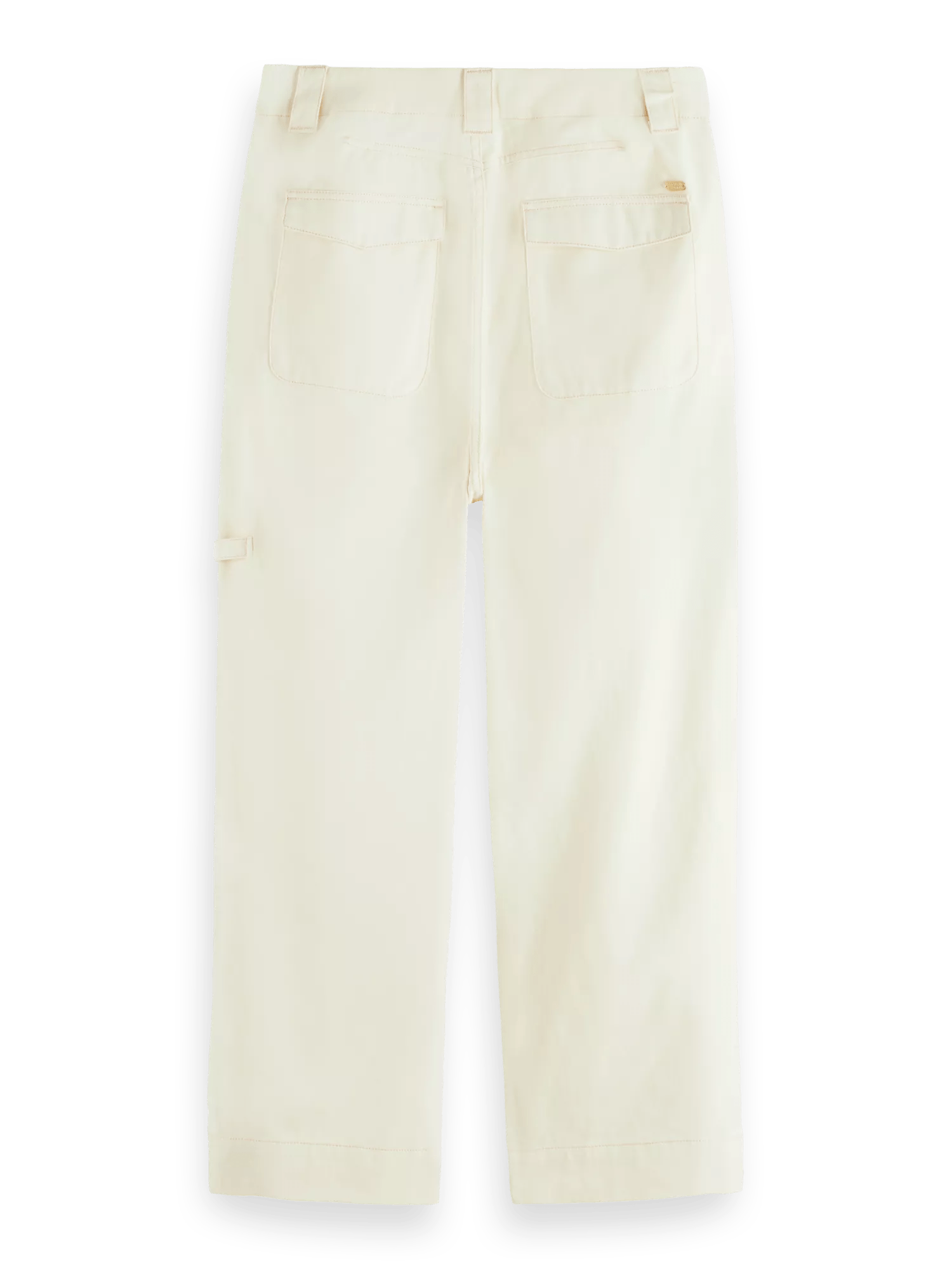 Scotch & Soda Liv - High rise straight leg washed cotton trousers BCK