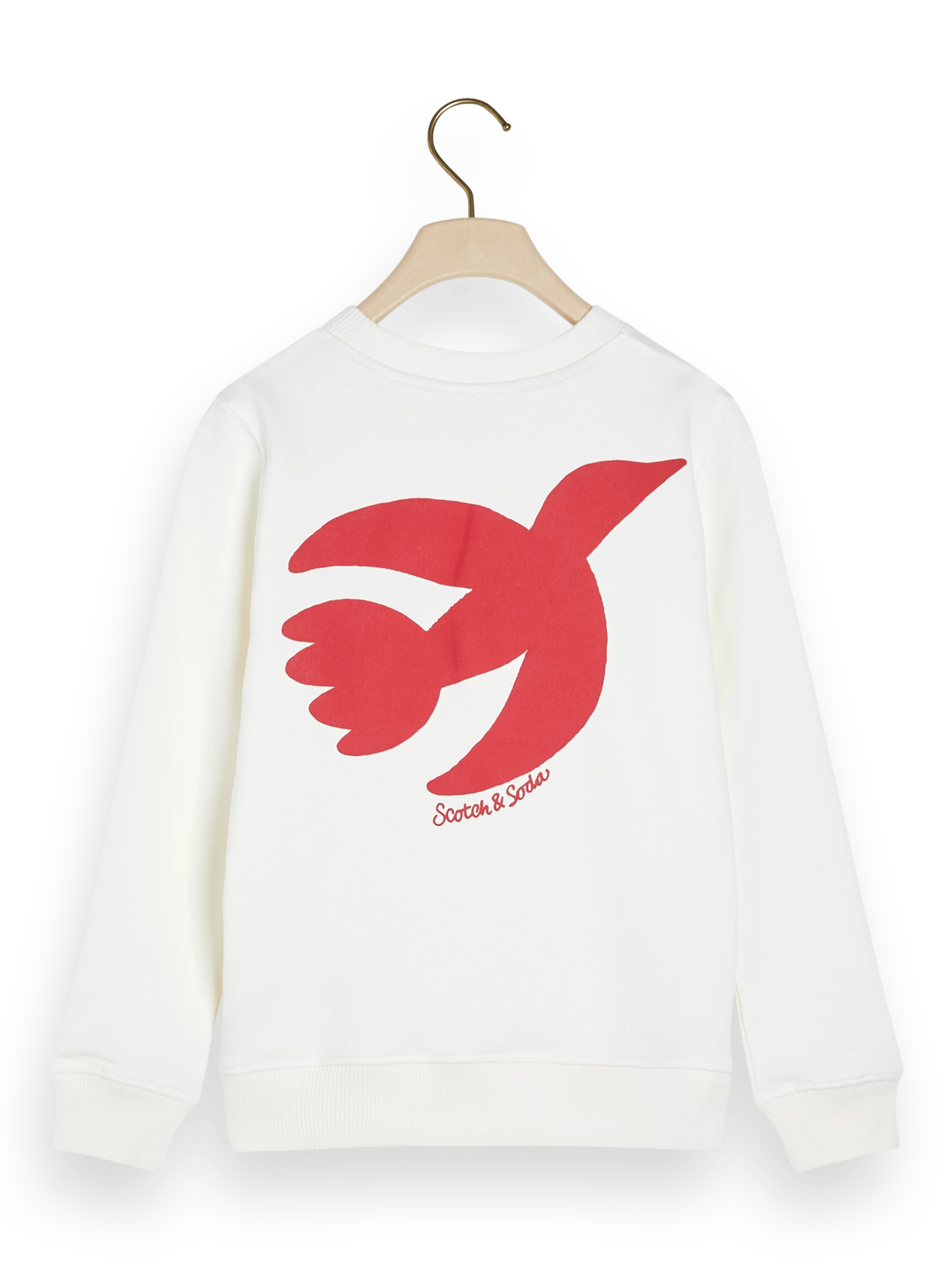 Scotch & Soda Uniseks sweatshirt met normale pasvorm en artwork BCK1