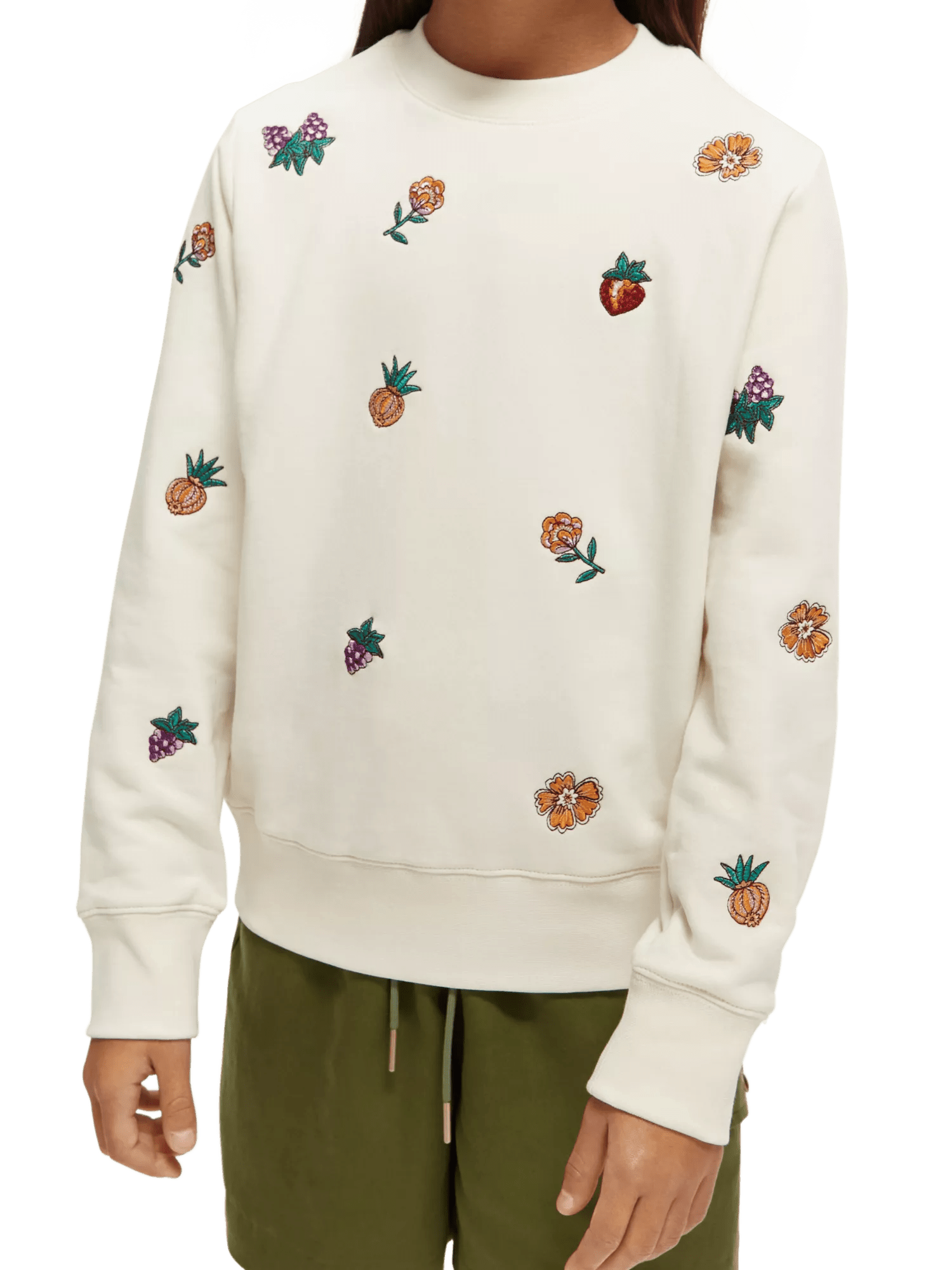 Scotch & Soda All-over embroidered regular-fit sweatshirt NHD-DTL1