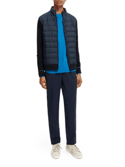 Scotch & Soda Padded jacket with knitted sleeves and back panel NHD-FNT