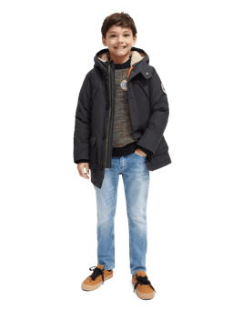 Scotch & Soda Longer length water repellent jacket with Repreve� filling MDL-FNT