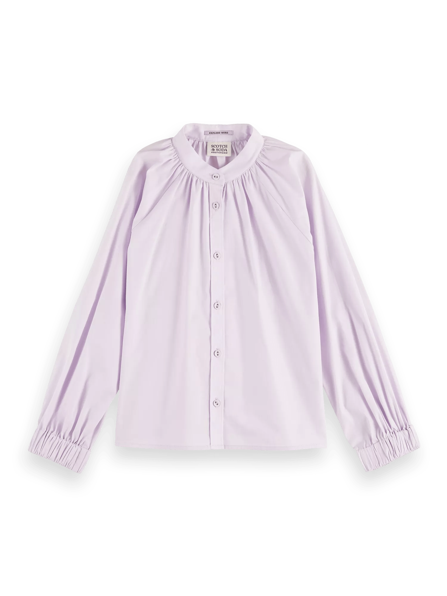Scotch & Soda Voluminous sleeved organic cotton shirt FNT