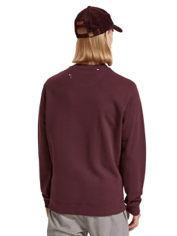 Scotch & Soda Sweatshirt met ronde hals, normale pasvorm MDL-BCK
