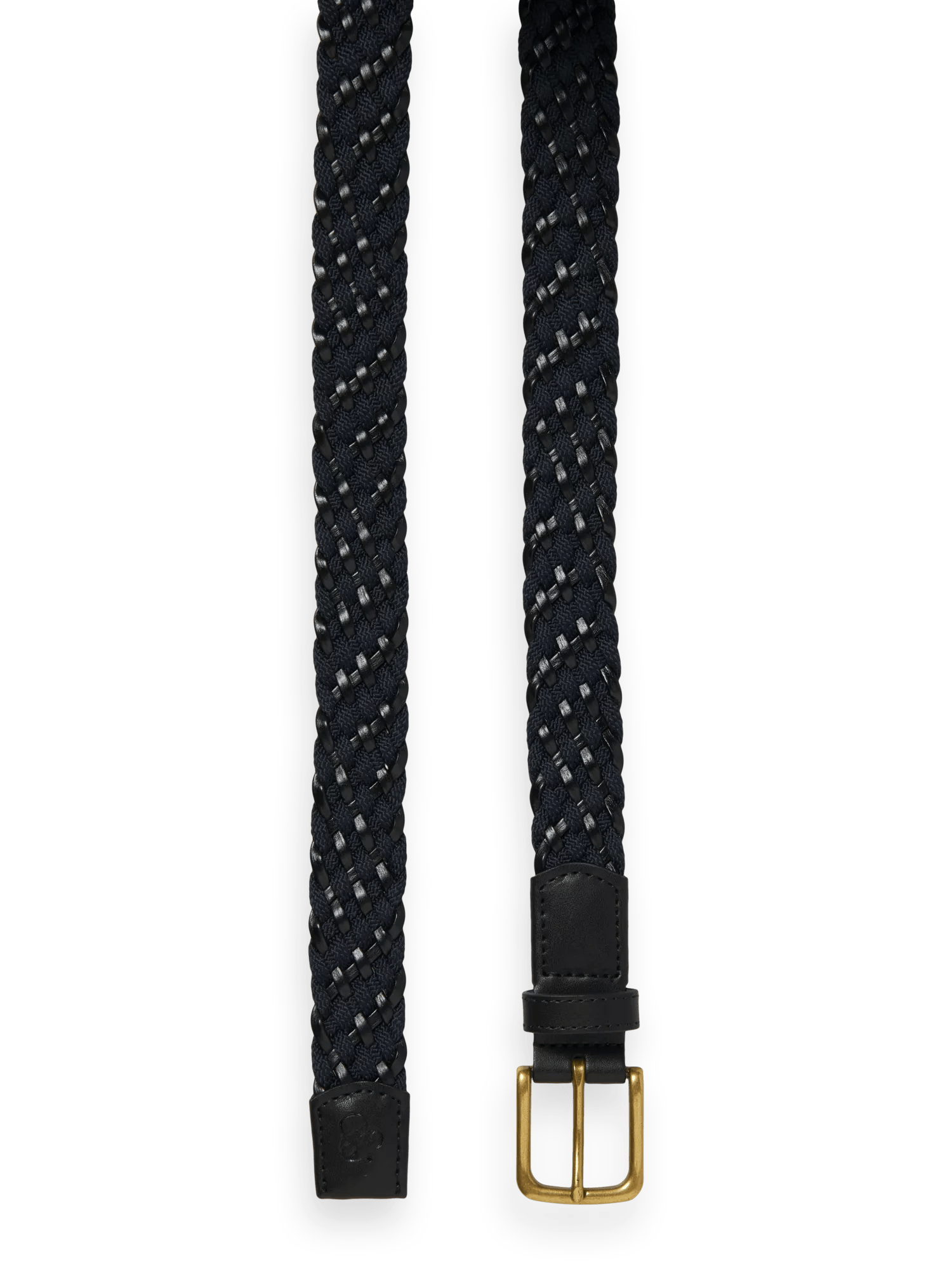 Scotch & Soda Braided leather and cord belt DTL1