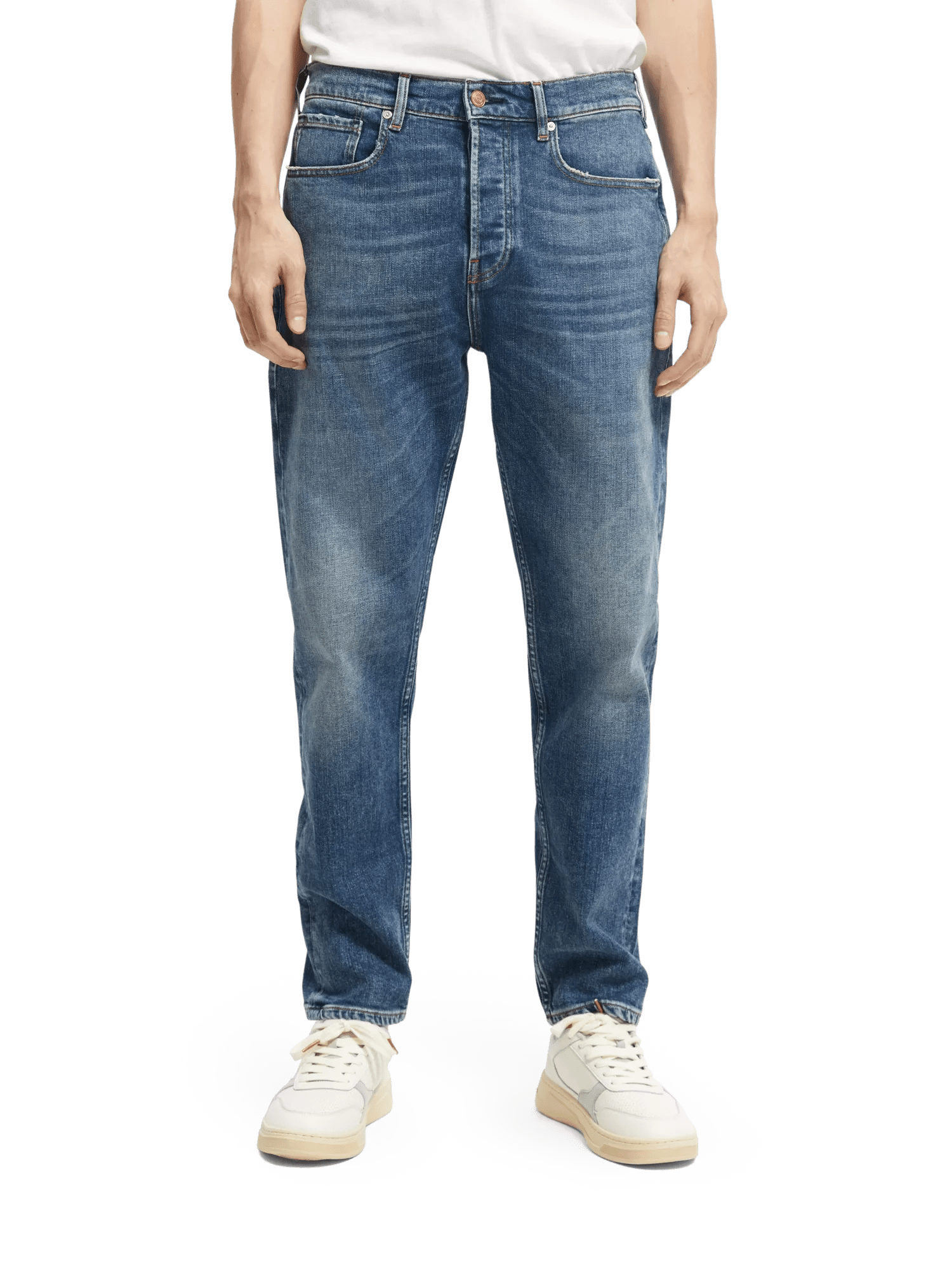 Scotch & Soda De Drop regular tapered-fit jeans van biologisch materiaal NHD-CRP