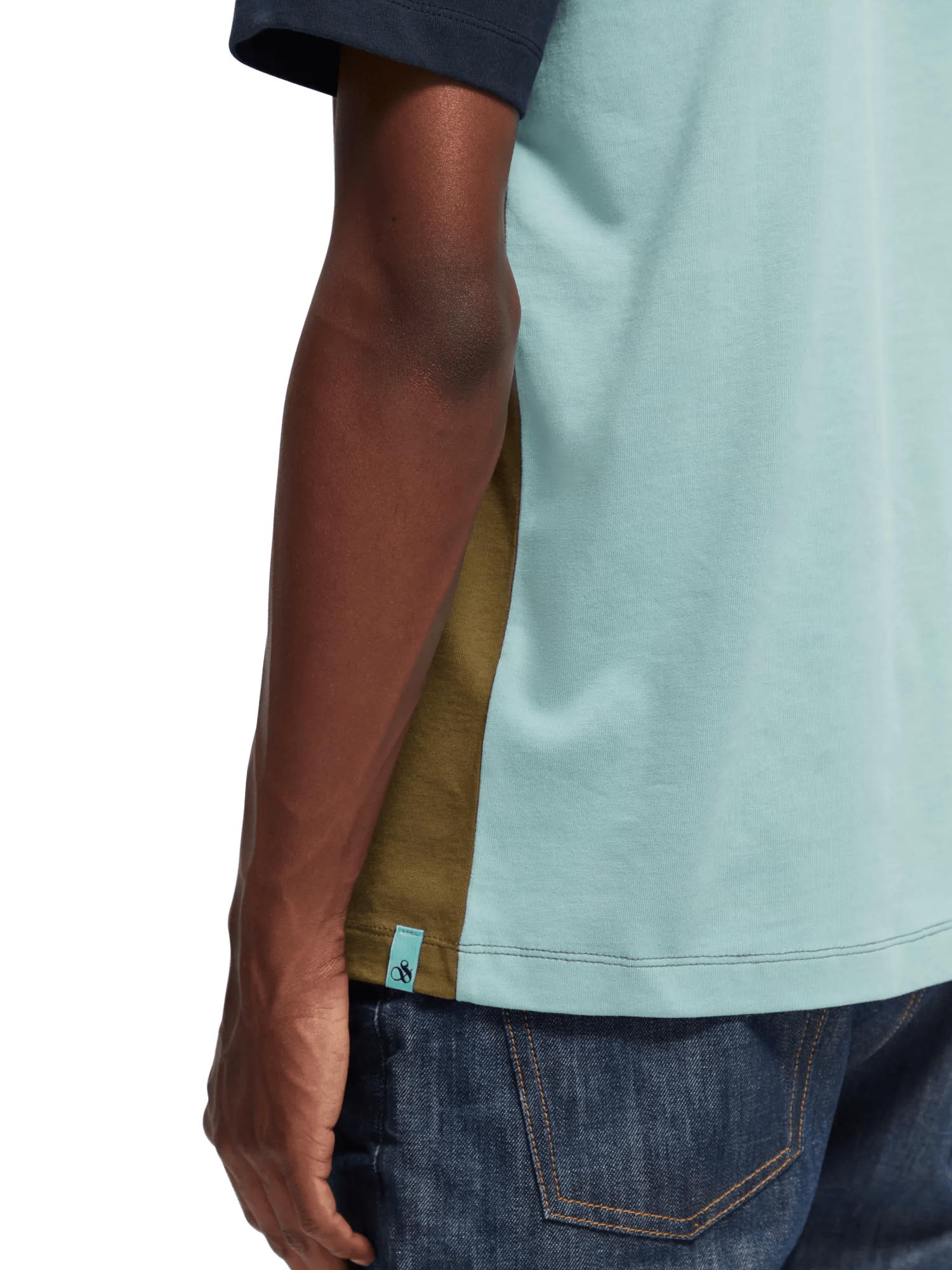 Scotch & Soda T-shirt color-block unisexe en coton bio NHD-DTL1
