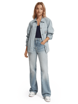 Scotch & Soda De Glow bootcut jeans met hoge taille MDL-FNT