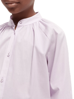 Scotch & Soda Voluminous sleeved organic cotton shirt NHD-DTL1