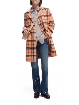 Scotch & Soda Tailored single-breasted wool-blended coat NHD-FNT