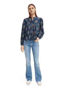 Scotch & Soda Geprinte blouse met lange mouwen MDL-FNT