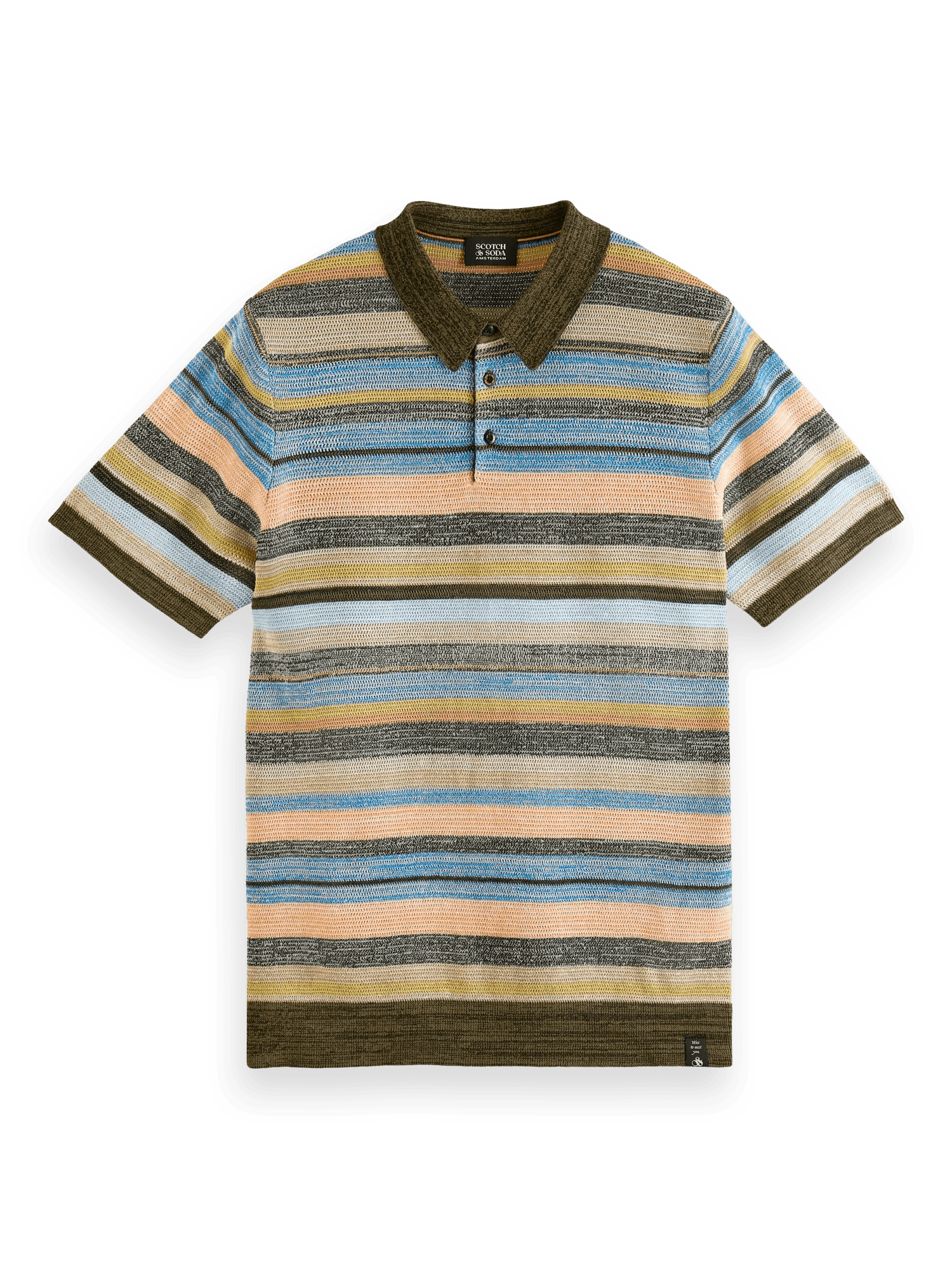 Scotch & Soda Cotton structure-knitted polo FNT