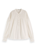 Scotch & Soda Anglaise blouse met broderie MDL-CRP