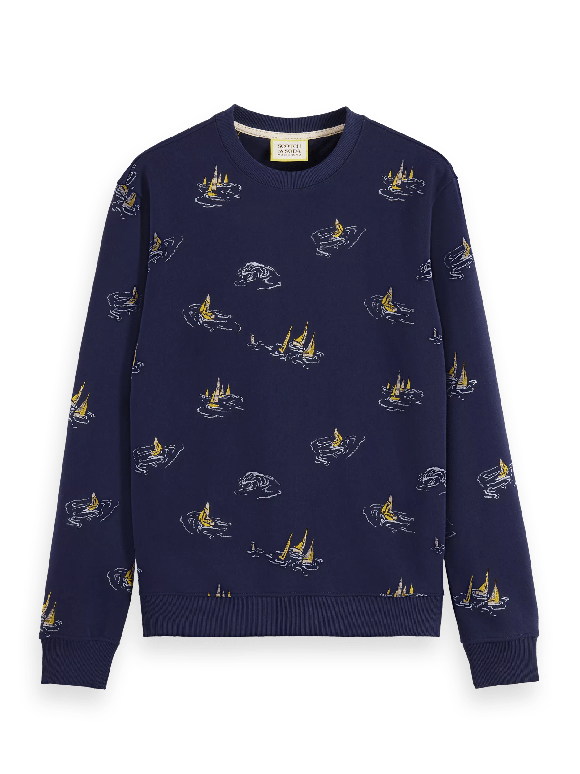 Scotch & Soda Printed crewneck sweatshirt FNT