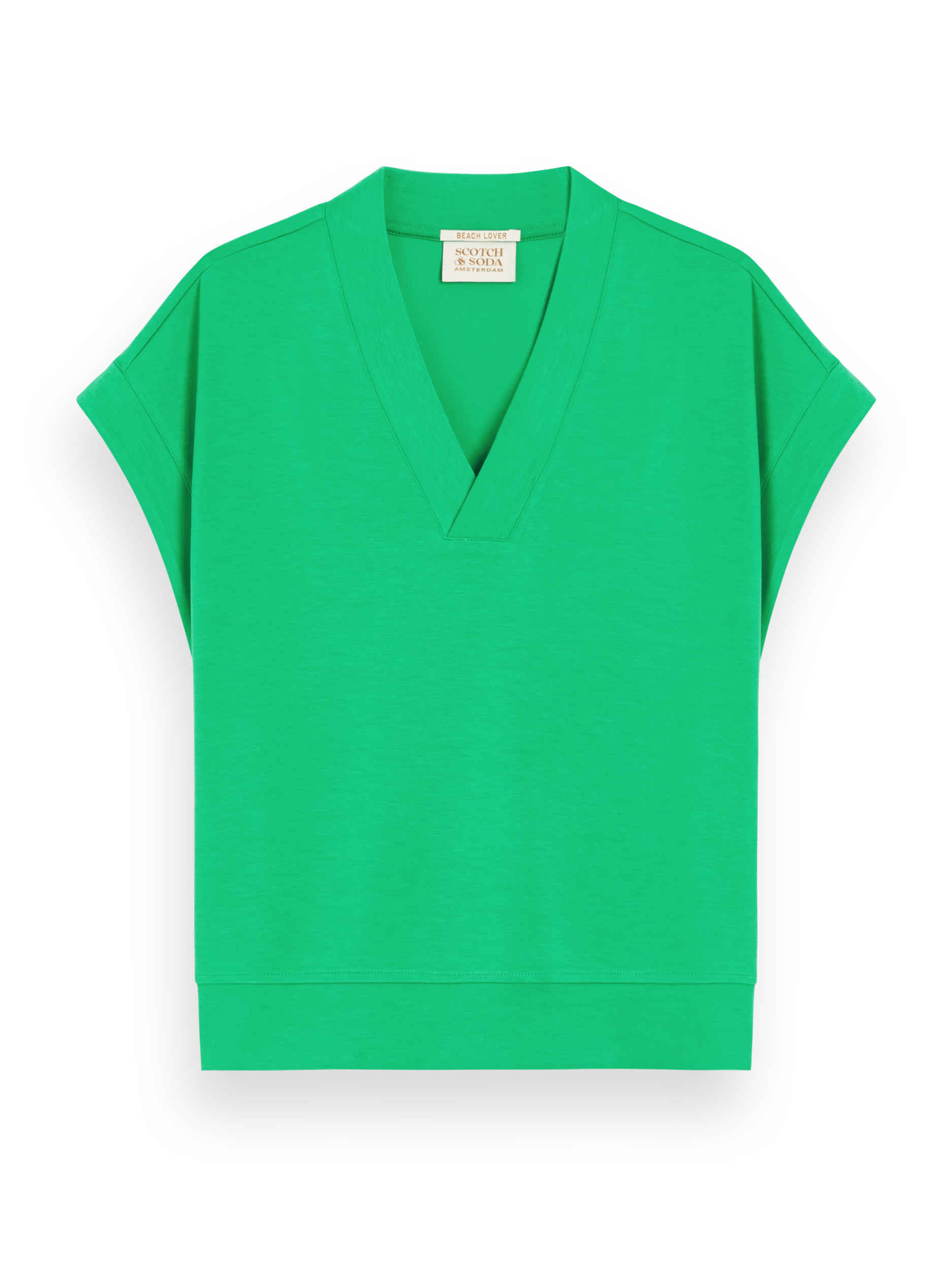 Scotch & Soda V-neck sleeveless modal sweatshirt FNT