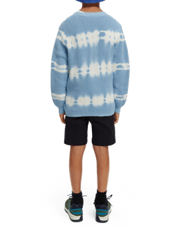 Scotch & Soda Tie-Dye rib knit organic cotton sweater NHD-BCK
