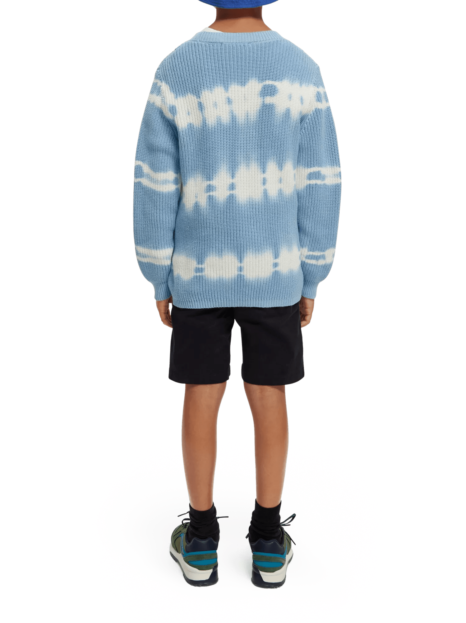 Scotch & Soda Tie-Dye rib knit organic cotton sweater NHD-BCK