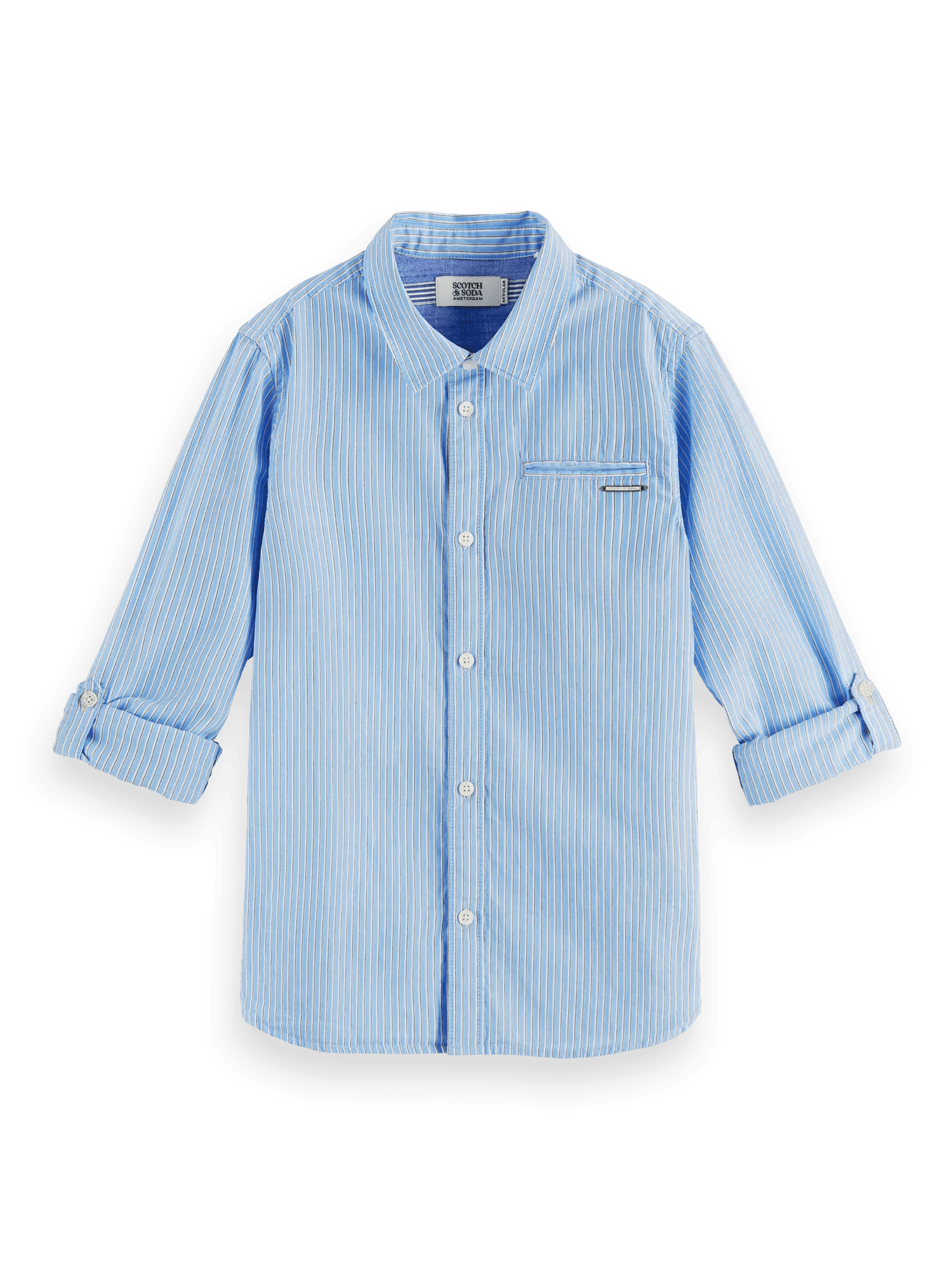 Scotch & Soda Classic striped long-sleeved shirt in Org. Cotton FNT