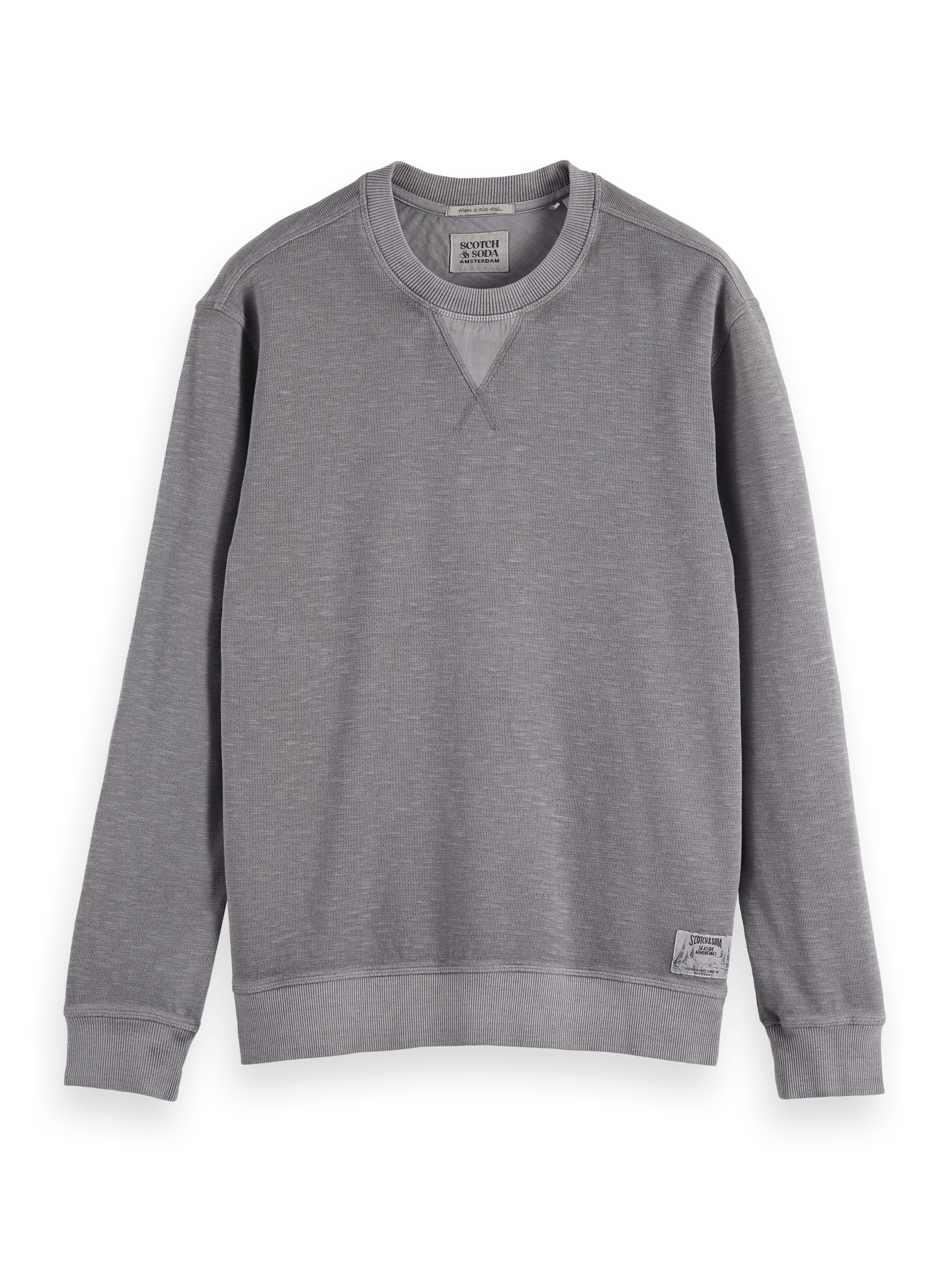 Scotch & Soda Garment-dyed crewneck sweatshirt FNT