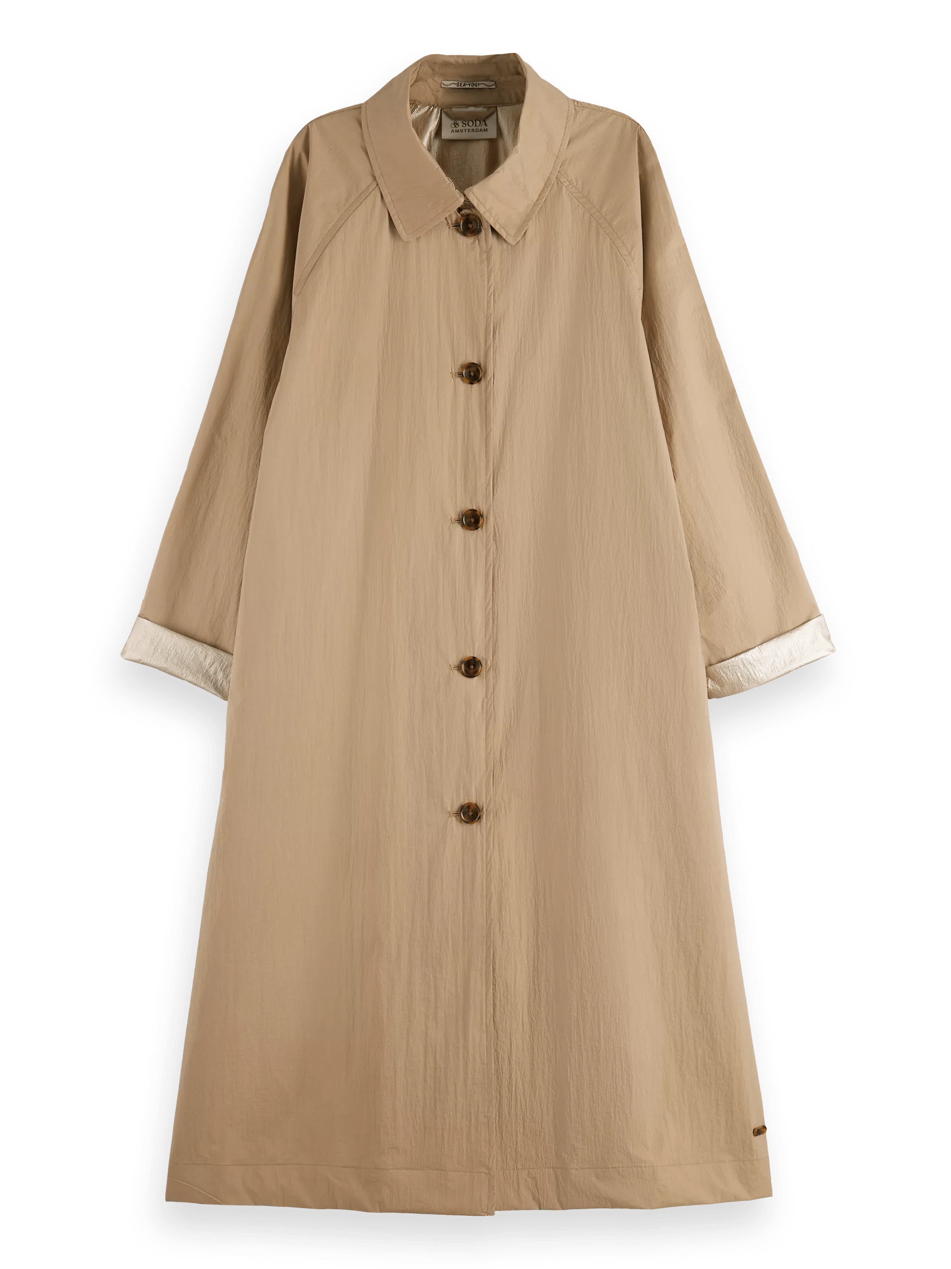 Scotch & Soda Water-repellent oversized trench coat FNT
