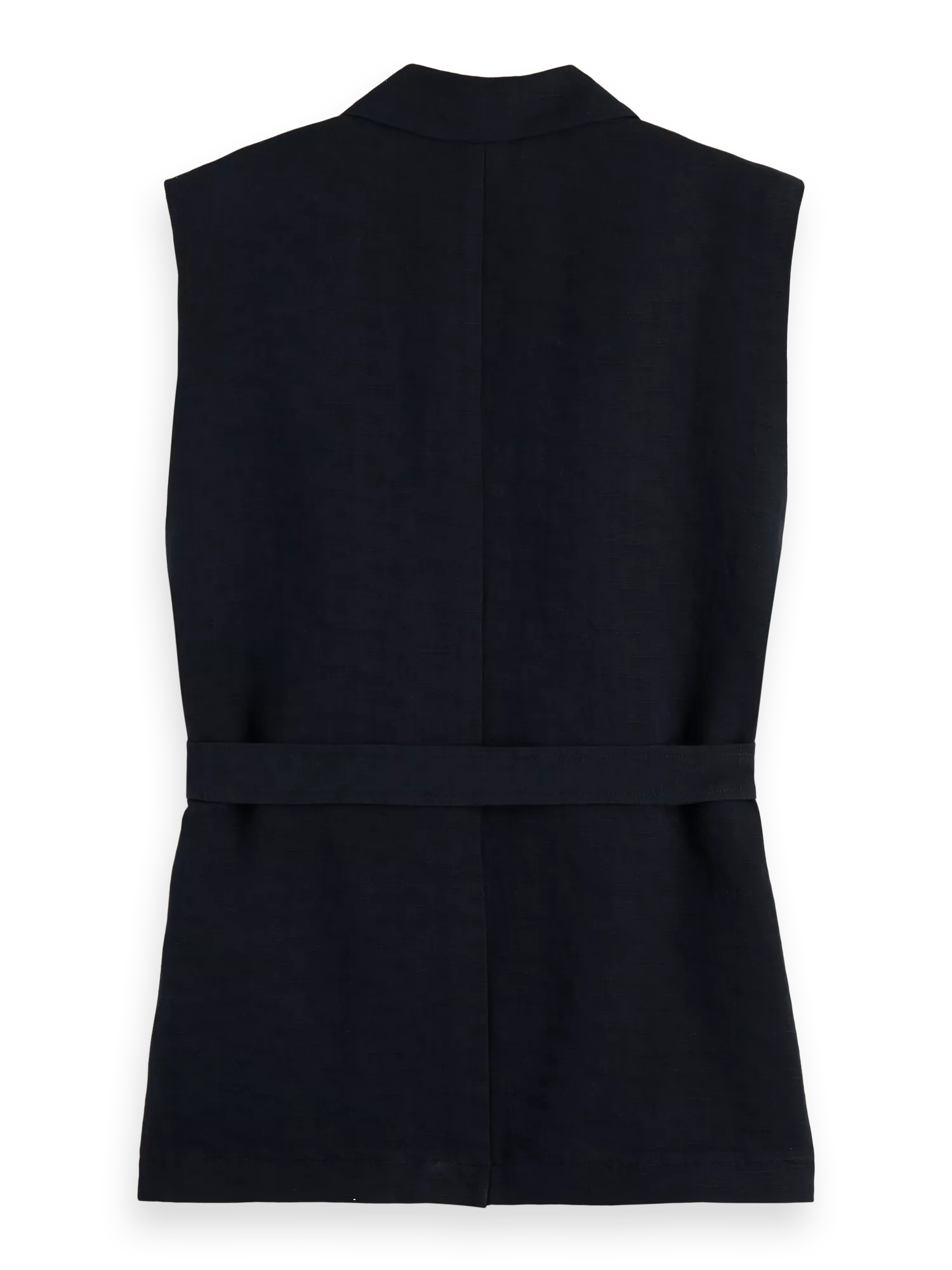 Scotch & Soda Belted double-breasted gilet BCK