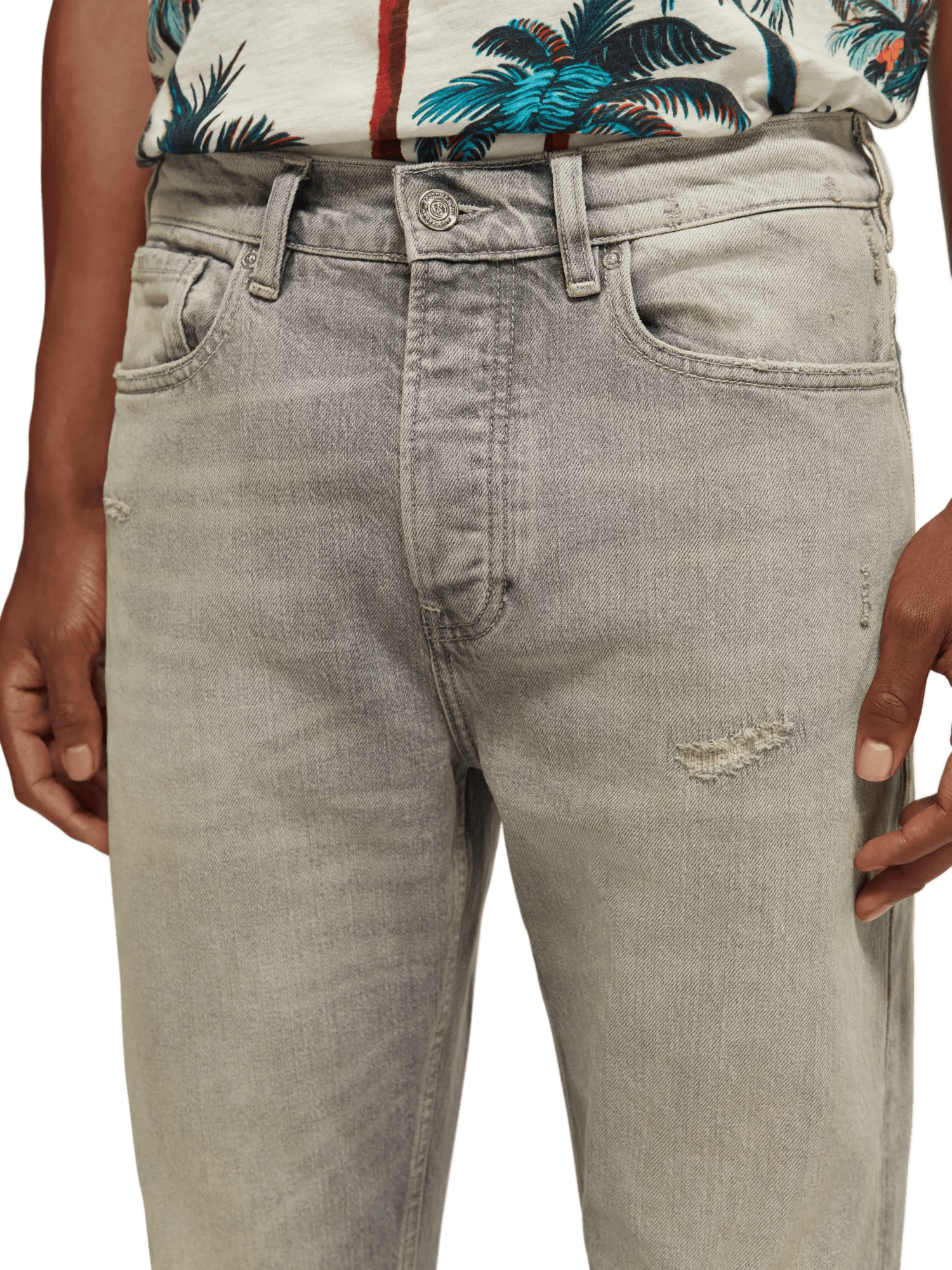 Scotch & Soda The Drop regular tapered jeans —  Touch of rock NHD-DTL1