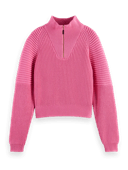 Scotch & Soda Relaxed half-zip knit sweater NHD-CRP