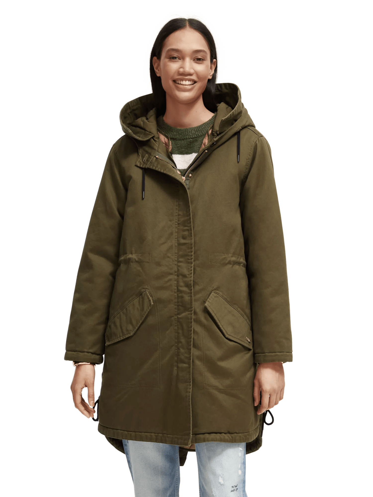 Parka with removable inner gilet