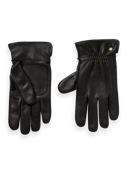Scotch & Soda Grain leather gloves NHD-CRP