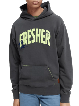 Scotch & Soda Fluorescent graphic hoodie NHD-CRP