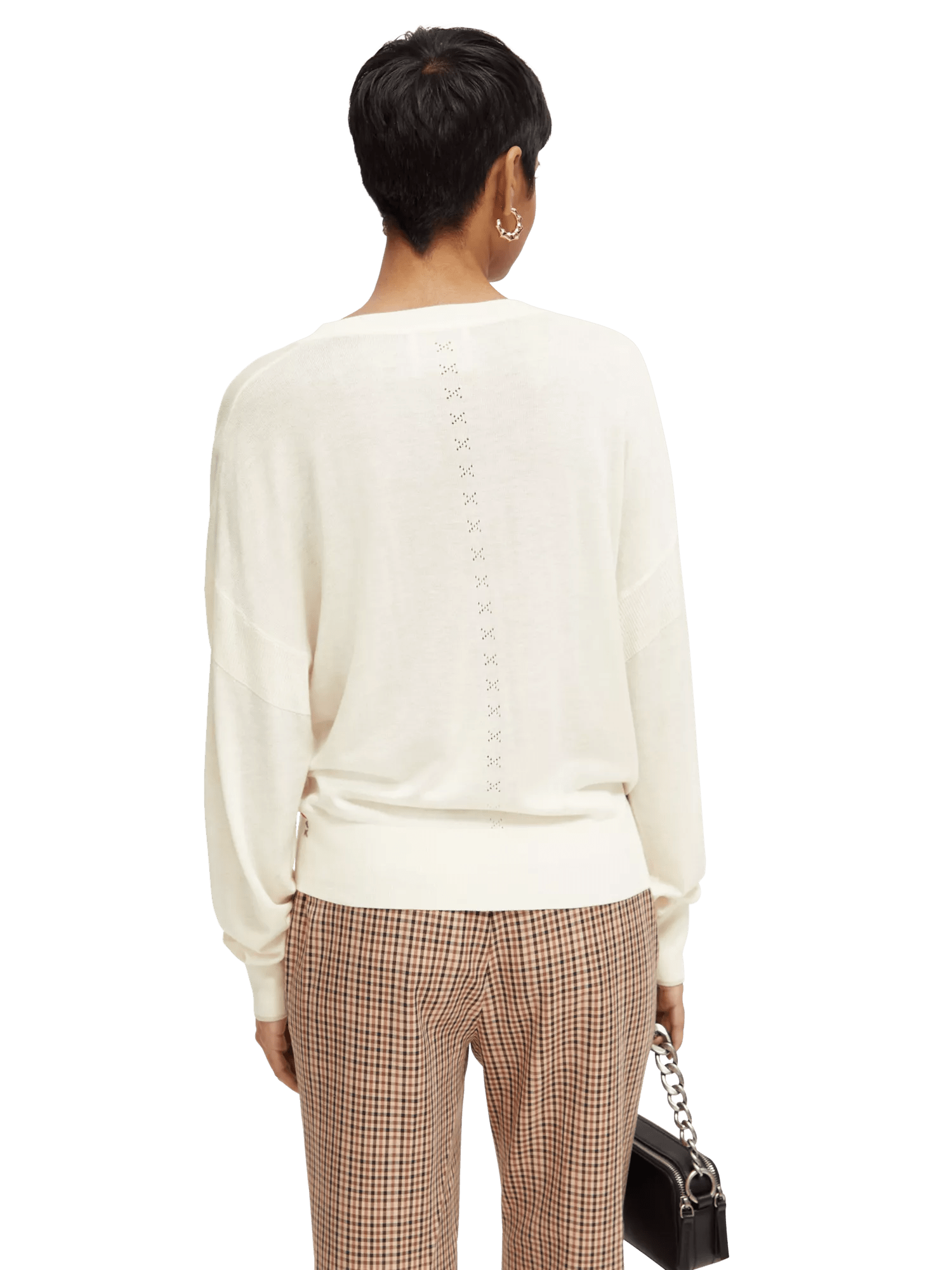 Scotch & Soda Relaxed fit V-neck sweater MDL-BCK