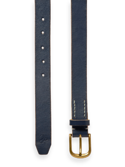 Scotch & Soda Leather belt with printed backside DTL1