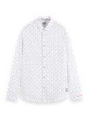 Scotch & Soda Slim-fit printed poplin shirt NHD-CRP