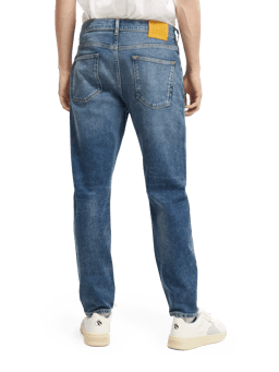 Scotch & Soda The Drop Jeans im Regular Tapered Fit aus Bio-Baumwolle NHD-BCK