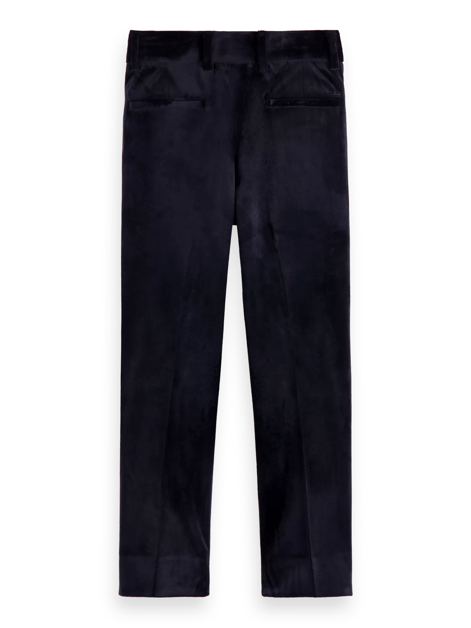 Regular Fit Velour Pants - Black - Men