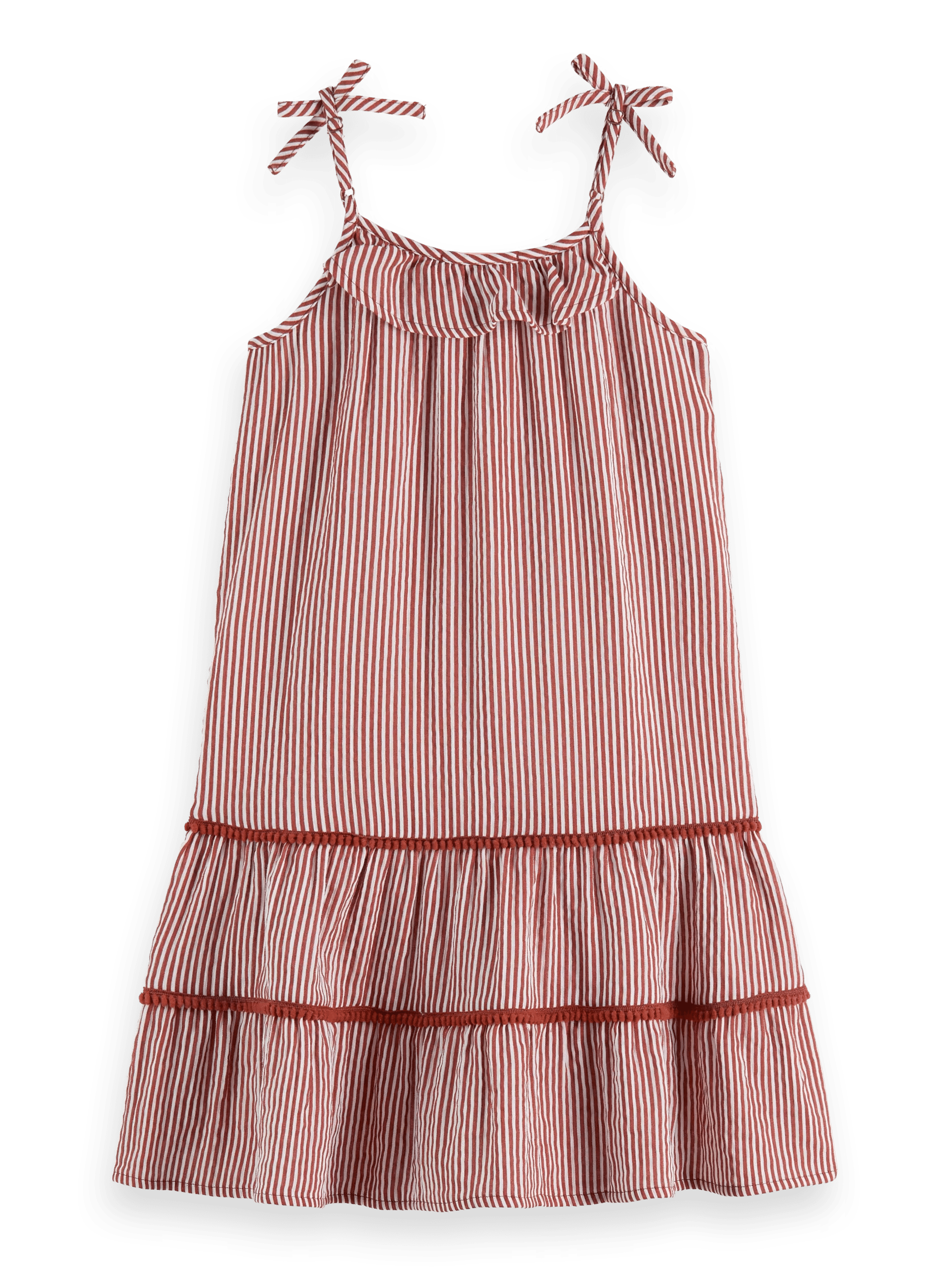 Scotch & Soda A-line striped dress BCK
