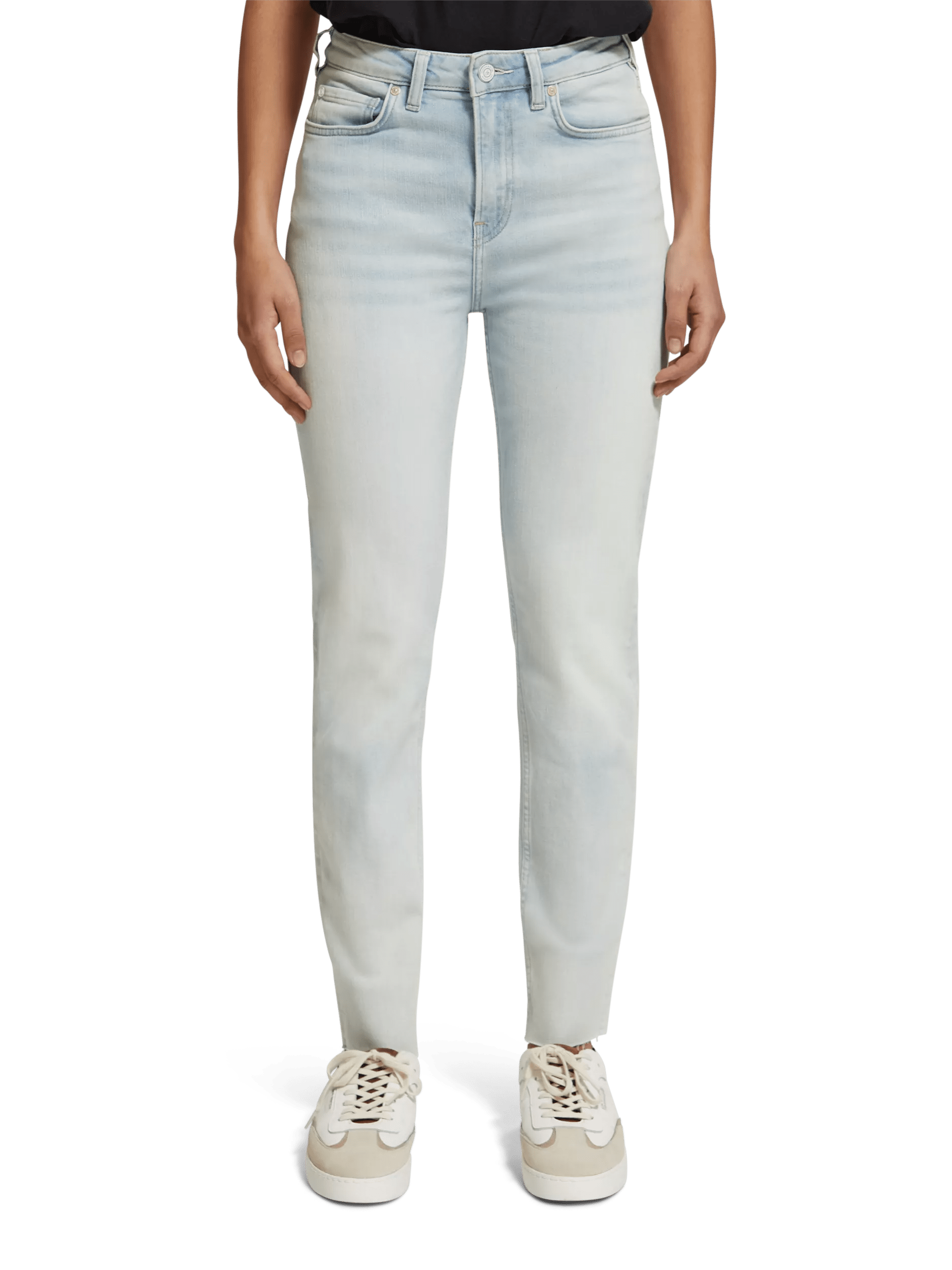 Scotch & Soda Die High Five Slim Tapered-Fit-Jeans mit hohem Bund FIT-CRP