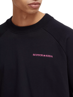 Scotch & Soda Unisex crew sweat in Organic Cotton NHD-DTL1