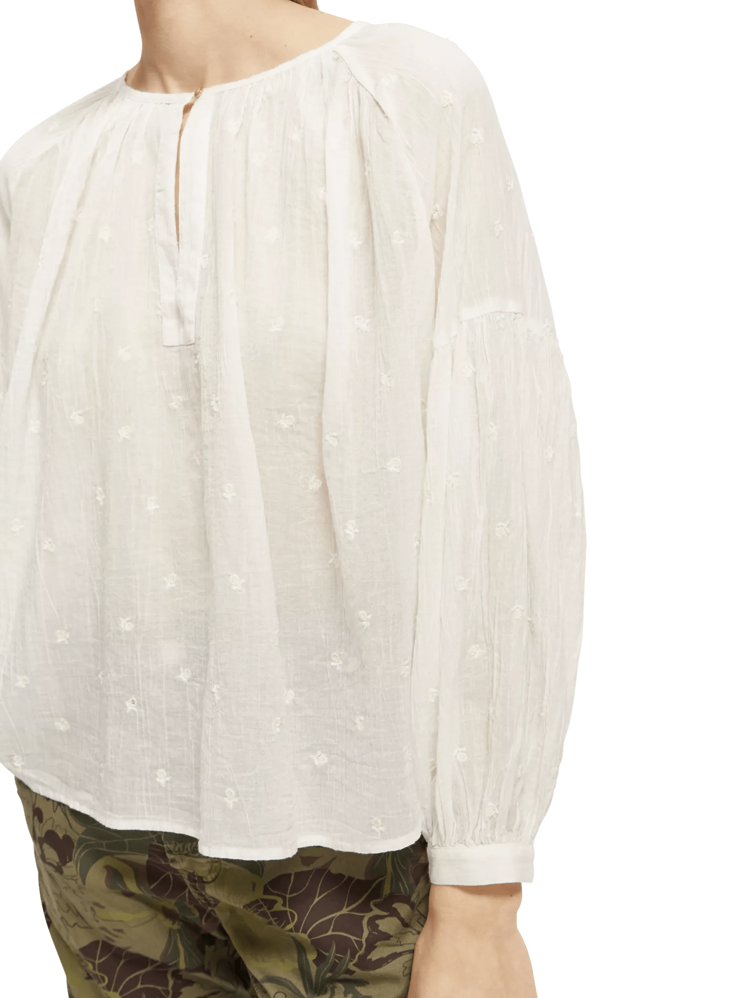 Scotch & Soda Embroidered blouse NHD-DTL1