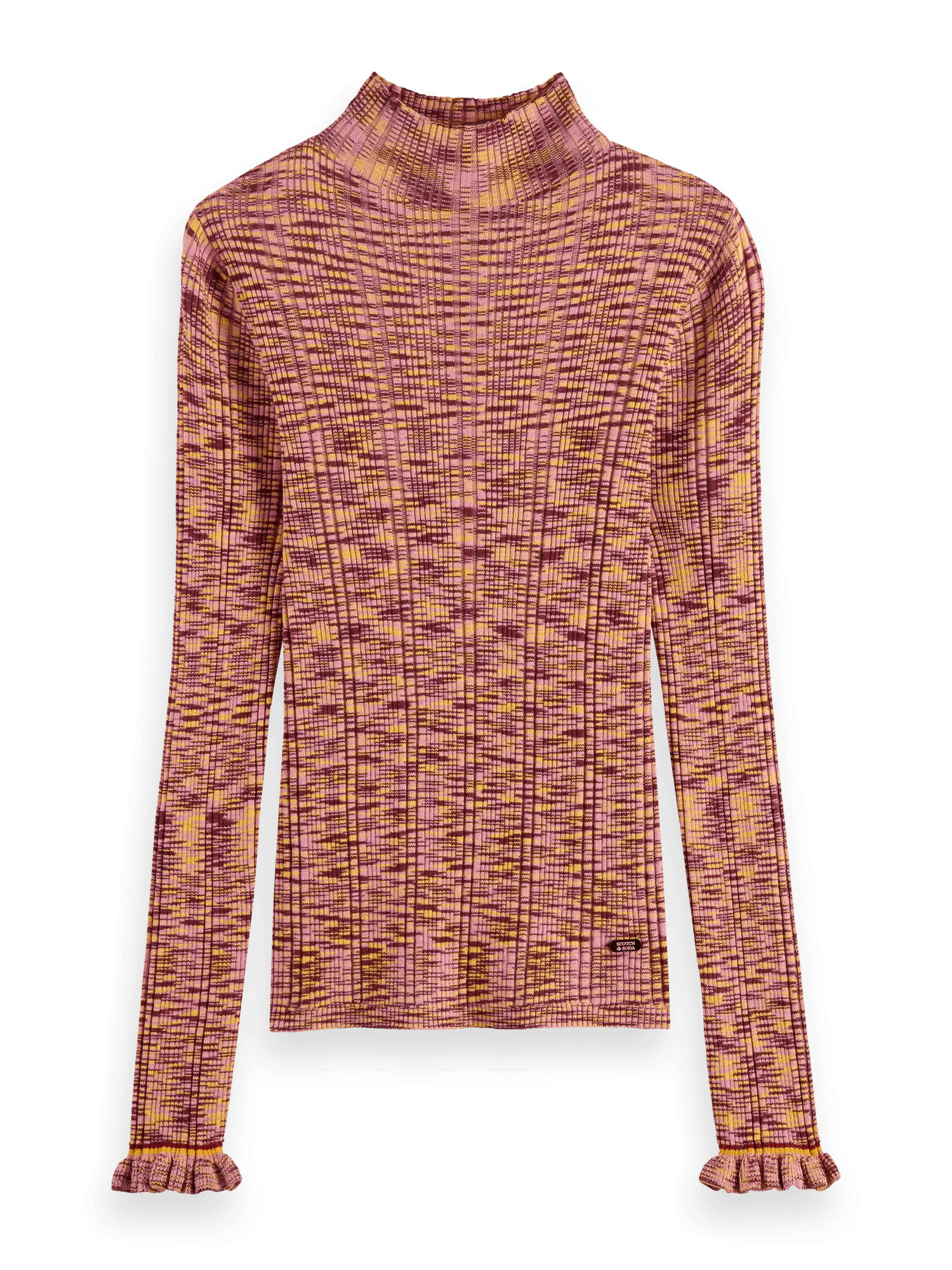 Ribbed turtleneck sweater