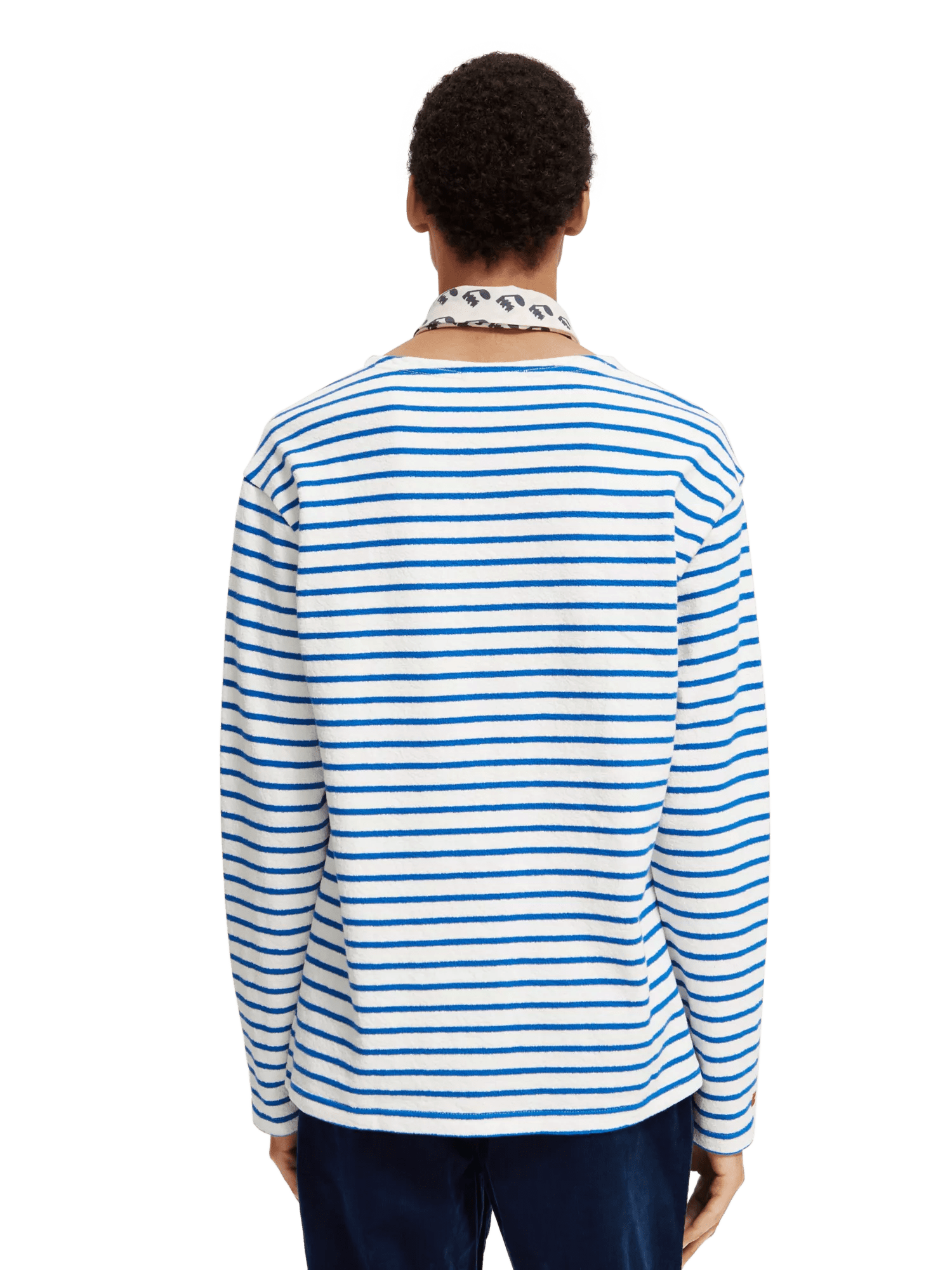 Scotch & Soda Relaxed fit striped long-sleeved T-shirt MDL-BCK