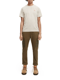 Scotch & Soda Loose tapered-fit garment-dyed cargo trousers NHD-FNT