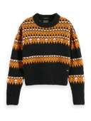 Scotch & Soda Cable knit Fair Isle sweater NHD-CRP