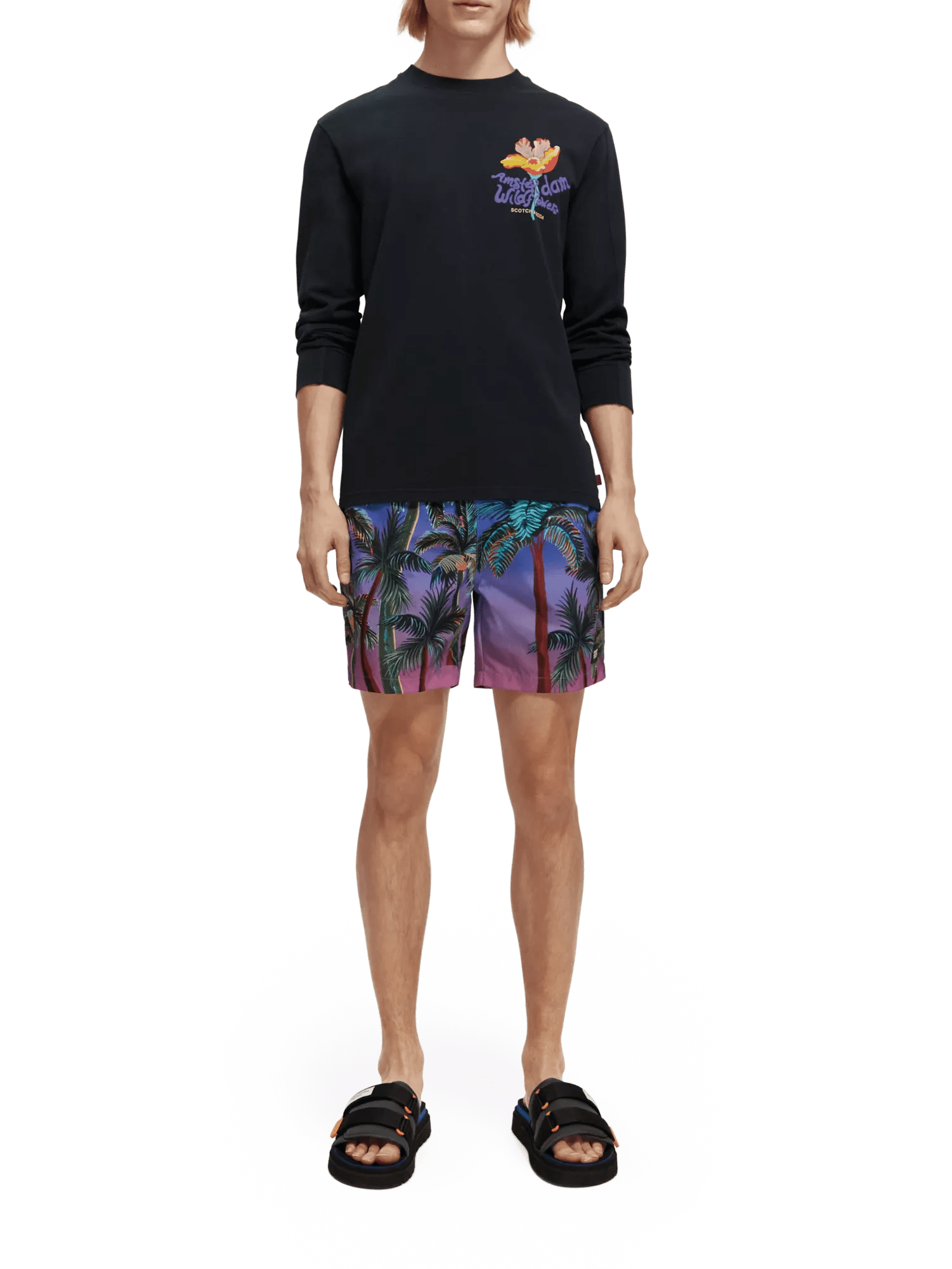 Scotch & Soda Mid length - Placement Printed swimshort NHD-FNT