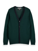 Scotch & Soda Wool-blended contrast-trimmed cardigan NHD-CRP