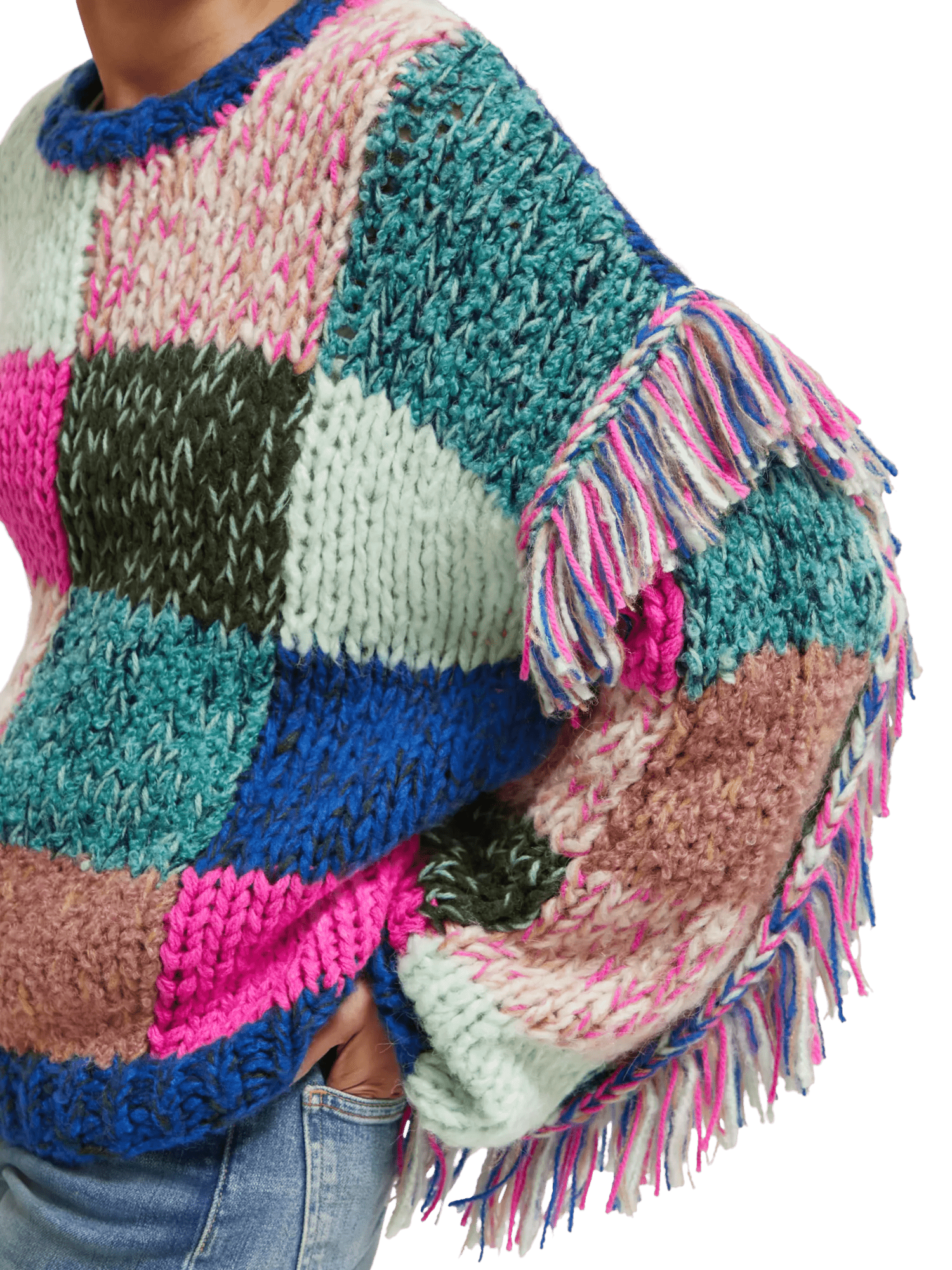 Scotch & Soda Multicolour hand-knit sweater MDL-DTL1