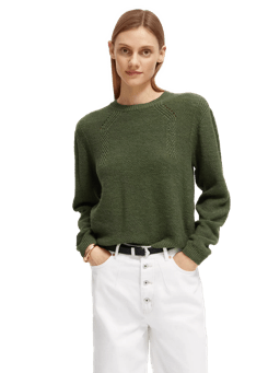 Scotch & Soda Knitted pointelle sweater MDL-CRP