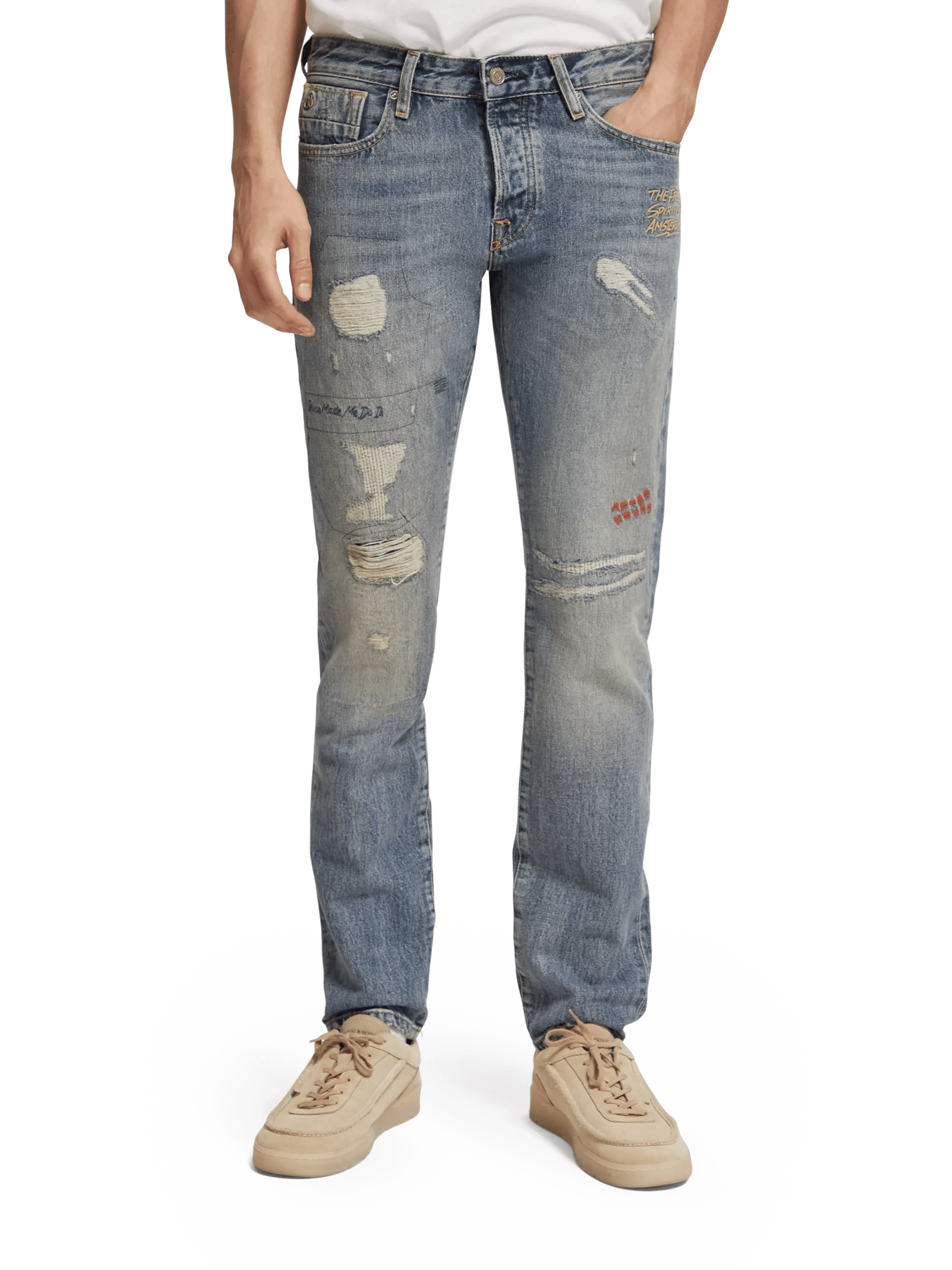 Scotch & Soda Die Premium-Jeans „Ralston“ im regulären Slim-Fit FIT-CRP