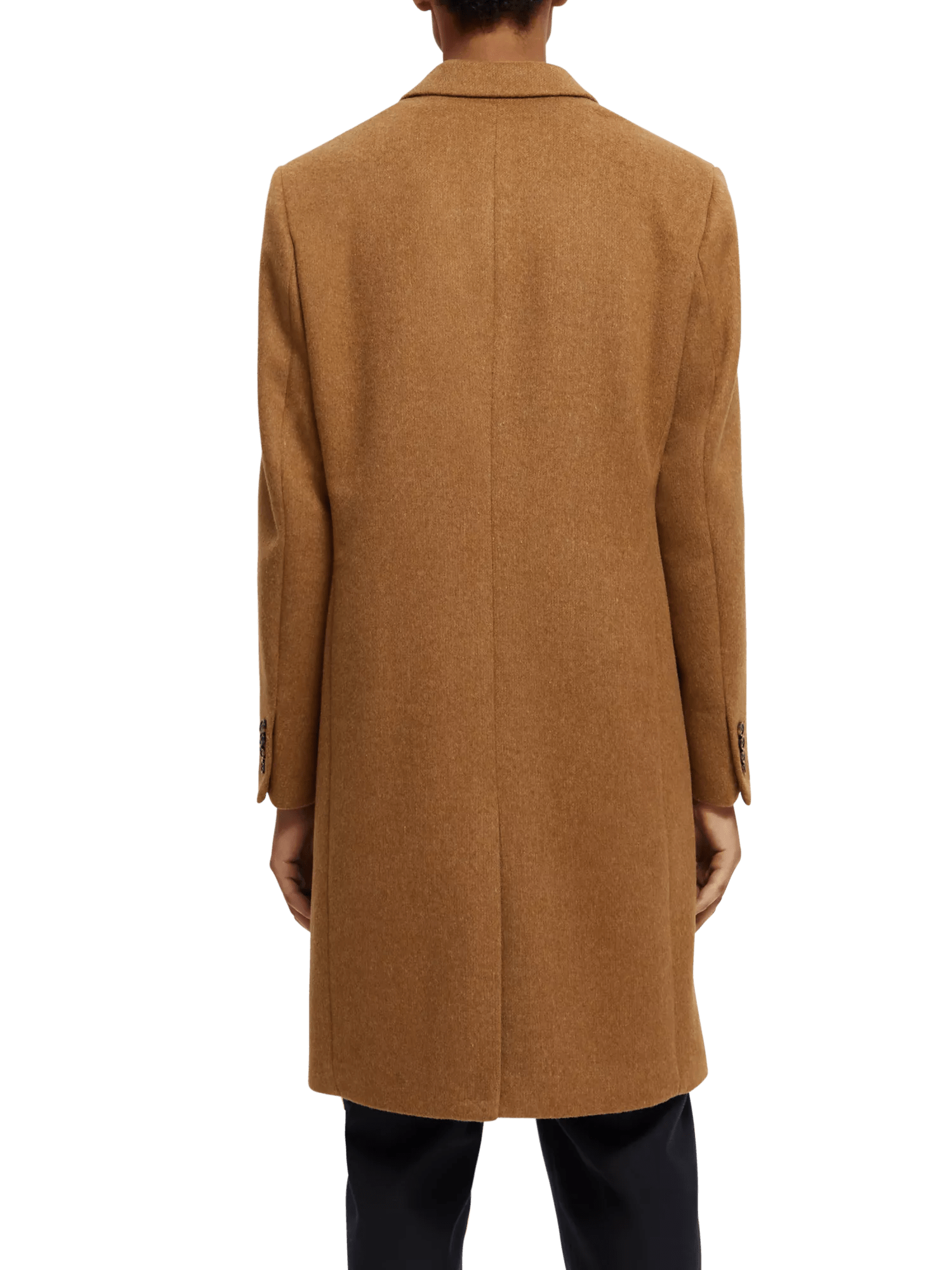 Scotch & Soda Classic wool-blend overcoat NHD-BCK