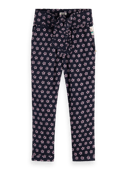 Scotch & Soda All-over printed drapey bow tie relaxed slilm-fit pants FNT